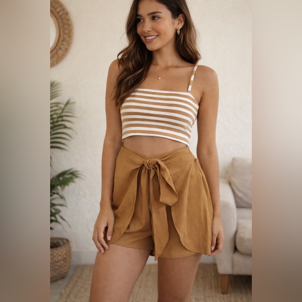 Sancia "Odette" Flowy Waist Tie Shorts